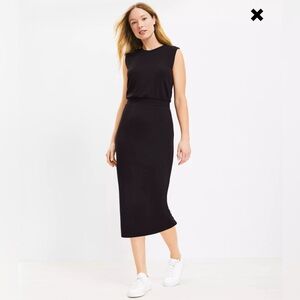 Lou & Grey Signaturesoft Midi Dress NWT